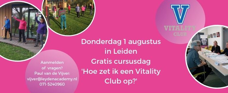 Gratis cursusdag ‘Hoe zet ik een Vitality Club op?’