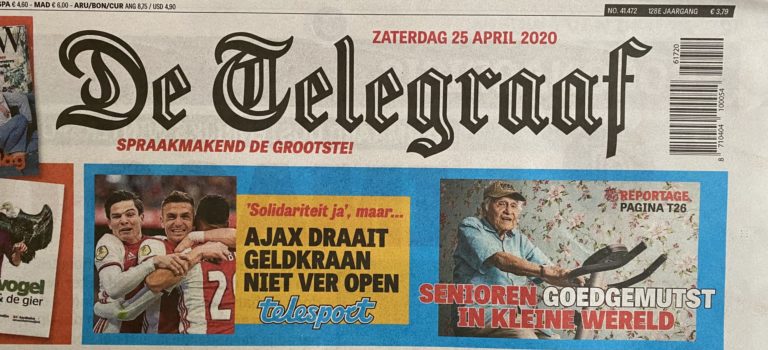 Vijf “goedgemutste senioren” in De Telegraaf